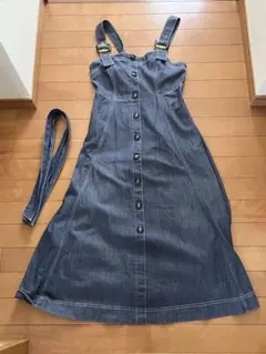 GRL デニム サロペット ワンピース Mサイズのサムネイル