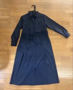 美品！LOUNIE シャツワンピース ネイビーのサムネイル