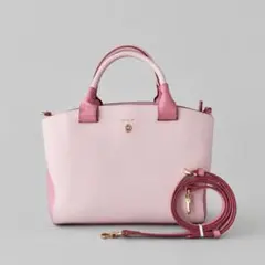 本革✨ Luria 4℃ ルリアヨンドシー 2WAY ハンドバッグ ピンクのサムネイル