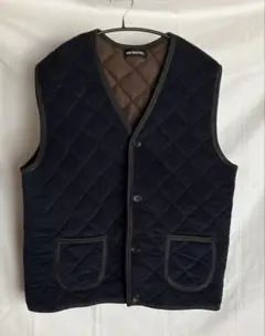 キルティング ベスト ネイビー