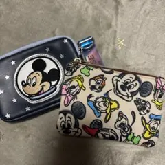 ミッキーマウス ポーチ 2点セット