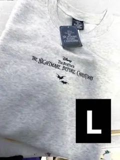 新品キャラクター☆ナイトメアービフォークリスマス☆あったか裏起毛トレーナーL