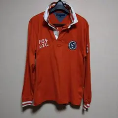 【希少】TOMMY HILFIGER ポロシャツ オレンジ　メンズ2XL