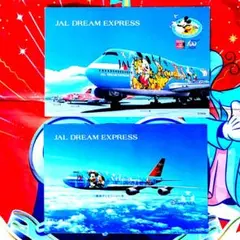 非売品JAL ディズニーポストカード 2枚 dream express 50周年のサムネイル