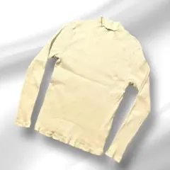 【大特価】　UNIQLO クリーム色 L タートルネック長袖トップス