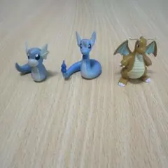 カイリュー ハクリュー ミニリュウ 旧裏 進化ライン 渦巻きホロ 3点