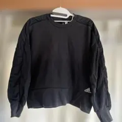 adidas 黒 スウェット トレーナー