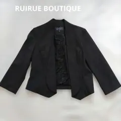 RUIRUE BOUTIQUE ノーカラージャケット レース フォーマル