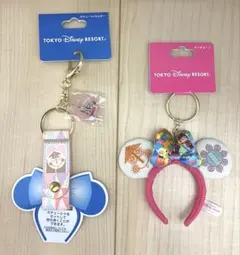 カチューシャキーホルダー ミニーちゃん 新品 ディズニーシー ディズニーランド