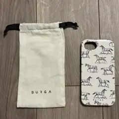 BURGA Derby Race 馬柄 iPhone16e ケース 収納袋付きのサムネイル