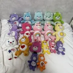 ケアベア　ぬいぐるみ　キーホルダー　マスコット　ポーチ　18体セット