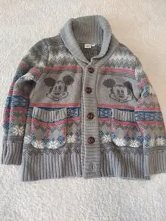 ミッキーマウス　カーディガン　110cm