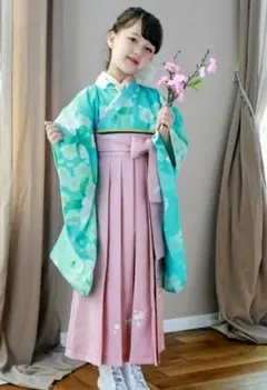 ブーツと髪飾り付き！キャサリンコテージ 130 袴 卒園式セット！