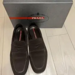 PRADA スエードローファー 27.5cmのサムネイル