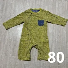 ロンパース　女の子　男の子　黄色　花柄　春服　秋服