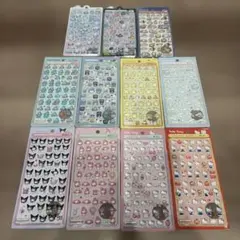 本日限定価格　正規品　ボンボンドロップシール　サンリオ/オリジナル/和柄11点