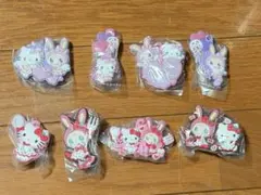 メゾピアノ×ハローキティ カプセルラバーマスコット　全８種コンプセット　ガチャ