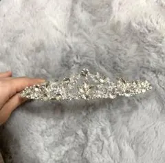 ウェディングティアラ シルバー