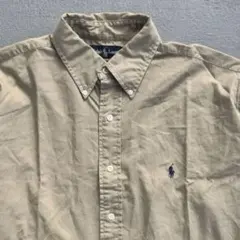 90s Ralph Lauren BLAIRE ベージュ ボタンダウンシャツ M