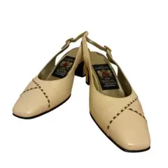 MIHAMA ミハマ パンプス 23cm ベージュ バックストラップ 日本製上品