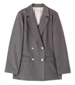 【美品】ダブルブレストテーラードジャケット　Mサイズ　ブラウン