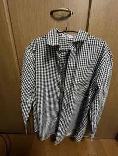 ギンガムチェック長袖シャツ