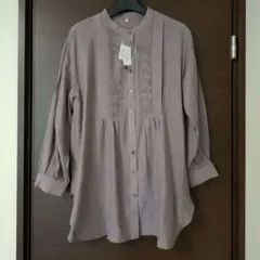 新品☆ノーカラーブラウス