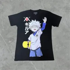 ハンターハンター キルア Tシャツ XL ボックスロゴ アニメ ネイビー 