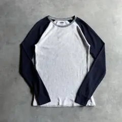 90s 00s OLD NAVY bicolor thermal tee y2k