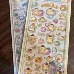 え*☆様 ポムポムプリンボンボンドロップシールシナモロール3Dステッカー 2シー