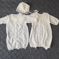 ベビードレス　新生児　セレモニードレス　退院　お宮参り