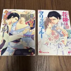 （BL小説）「花嫁はマリッジブルー」「花嫁は今夜もブルー」凪良ゆう　2冊セット