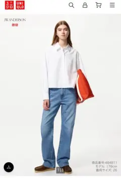 UNIQLO ライトブルー ストレートデニム　23