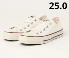 25.0cm ALL STAR ホワイト ローカット スニーカー