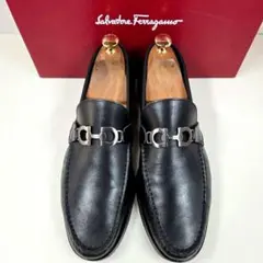 【極美品】FERRAGAMO ガンチーニ 7.5EE(26cm) ローファー