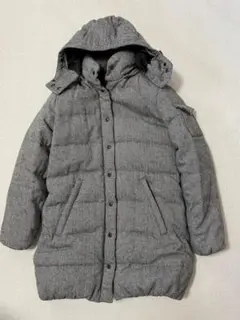 C038★ジャーナルスタンダード ダウンコート ウール 38 グレー S 女性用