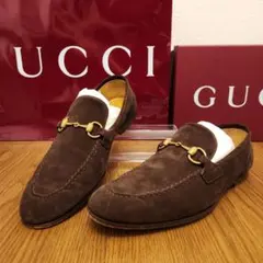 (ほぼ新品)GUCCI スエード ローファー 革靴のサムネイル
