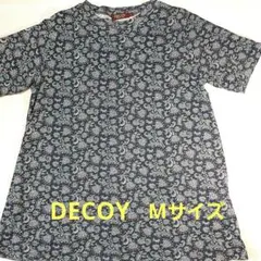 DECOY 　ペイズリー柄 半袖Tシャツ M　紺色のサムネイル