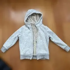 ユニクロ　ボアテック　ボアスウェットフルジップパーカ　フード付きパーカー