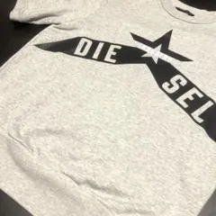 ディーゼル DIESELロゴ Tシャツ スウェット半袖 星 グレー XS