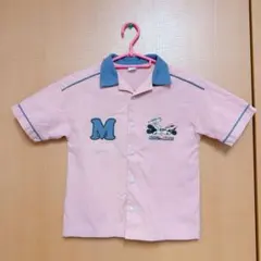 リトシー×しまむら×Disney ボーリングシャツ　120 ピンク