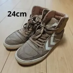 hummel ハイカットスニーカー ブラウン　24cmのサムネイル