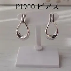 新入荷！プラチナ【ミラーカットフープピアス】pt900刻印入 日本製