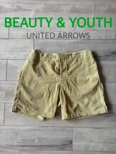 【良品】BEAUTY & YOUTH コーデュロイ ハーフパンツ XLのサムネイル