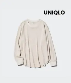 UNIQLO ワッフルT 長袖 レディース サイズM