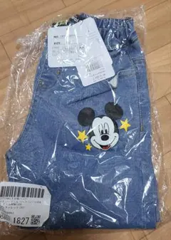 【新品未使用】Disney ミッキーマウス デニムハーフパンツ 110