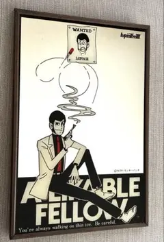 LUPIN ミラー パブミラー ルパン三世 鏡 縦31cmx横20cm - メルカリ