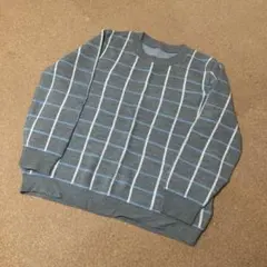 美品　フェリシモ　シロップ　チェック柄ニット・セーター