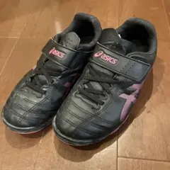 ASICS サッカーシューズ ブラック/ピンク