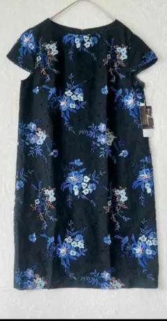 休日限定値下グレースコンチネンタルスターフラワー刺繍ワンピースドレス黒